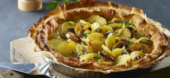 quiche de pommes de terre champignons