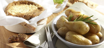 camembert au four et pommes de terre