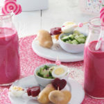 Soupe froide de pommes de terre aux betteraves